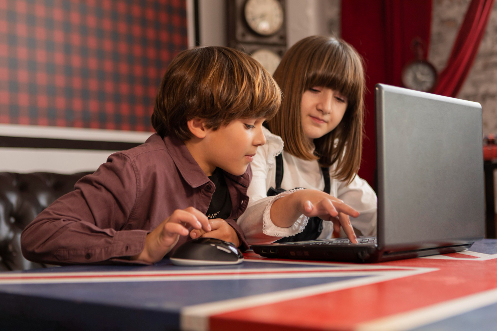 Kids learning AI